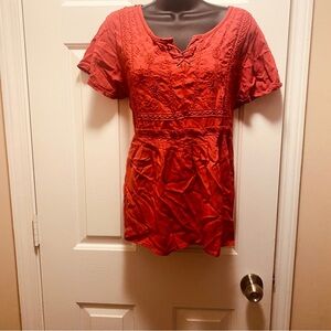 VAC Nine West Vintage American Collection Red Top Comfy & Light Size XL